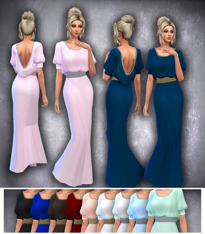 Sims 4 Peasant Gown at Alial Sim