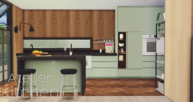 Sims 4 Atelier Kitchen at Pyszny Design