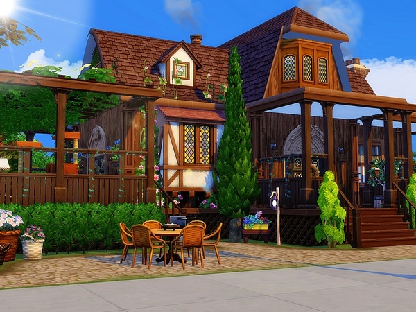 Sims 4 Rustic Cottage by MychQQQ at TSR