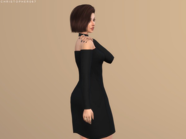 Sims 4 Mirage Dress by Christopher067 at TSR
