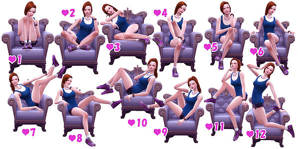 Sims 4 Combination Pose 23 (sofa) at A luckyday