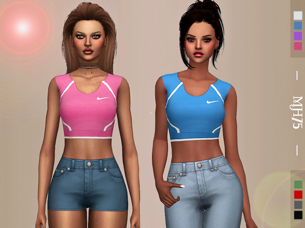 Sims 4 Mercy Top by Margeh 75 at TSR