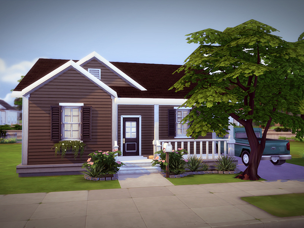 Sims 4 Simfirstway house NO CC by melcastro91 at TSR