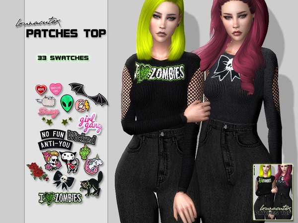 Sims 4 Patches Top by Lounacutex at TSR