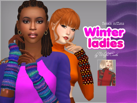Winter ladies mittens by WistfulCastle at TSR