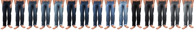 Sims 4 Buttoned Up Baggy and Cuffed Jeans at Simsational Designs