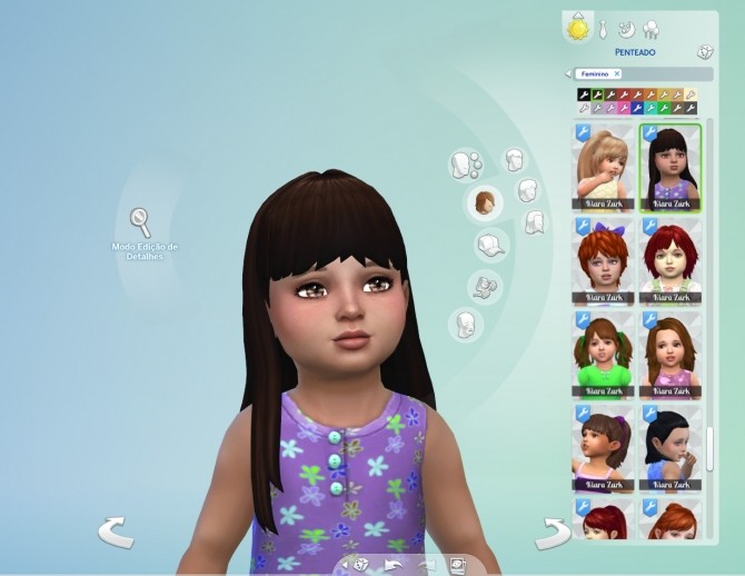 Sims 4 Straight Hair With Bangs for Toddlers at My Stuff