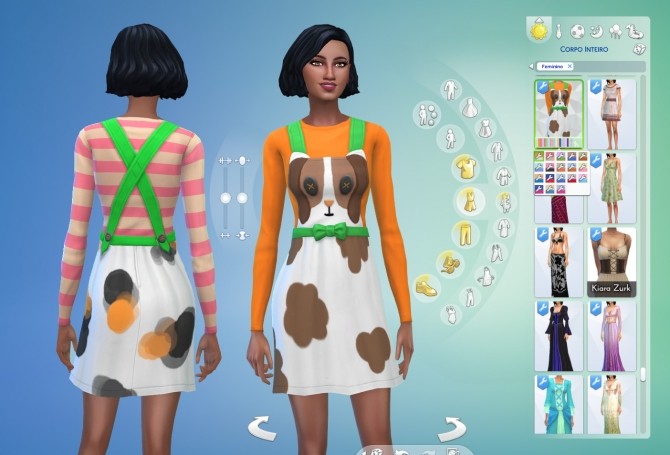 Sims 4 Dress Overall Conversion at My Stuff