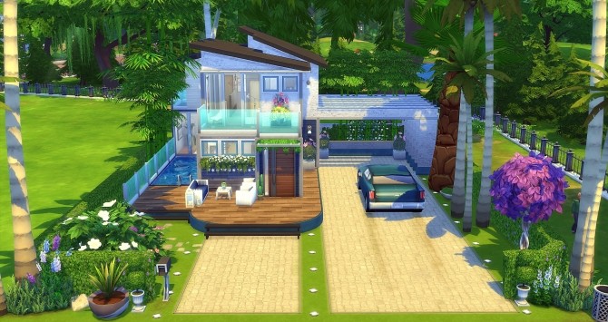Sims 4 Flora house by Angerouge at Studio Sims Creation