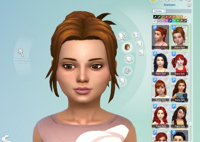 Sims 4 Claw Clip Up do for Girls at My Stuff