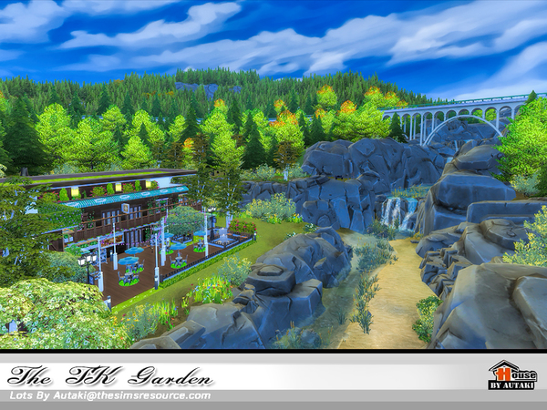 Sims 4 The TK Garden cafe by autaki at TSR