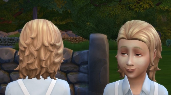 Sims 4 Messy Mid Length for Kids at My Stuff
