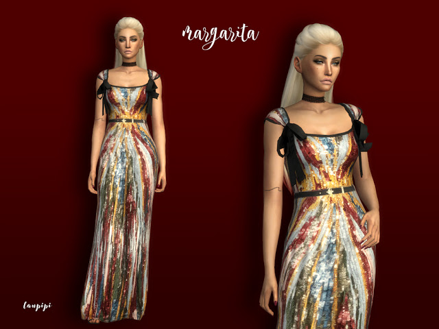 Sims 4 Margarita dress at Laupipi