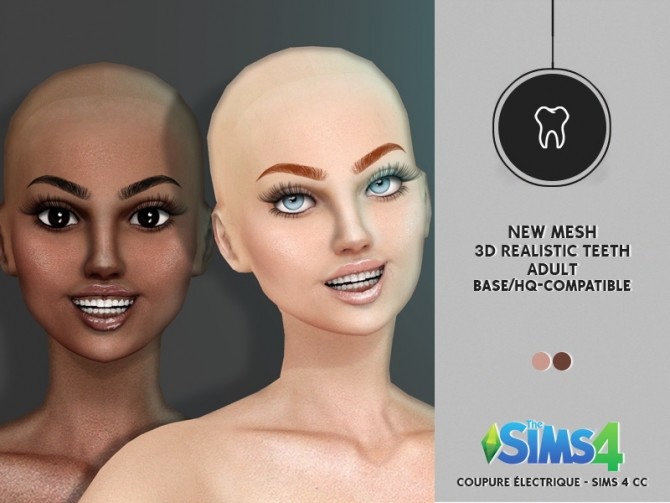 Sims 4 3D REALISTIC TEETH by Thiago Mitchell at REDHEADSIMS