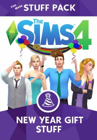 New Year Stuff Pack fanmade by cepzid at SimsWorkshop