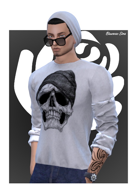 Sims 4 ABEL SHIRT RECOLOR by Liseth Barquero at BlueRose Sims