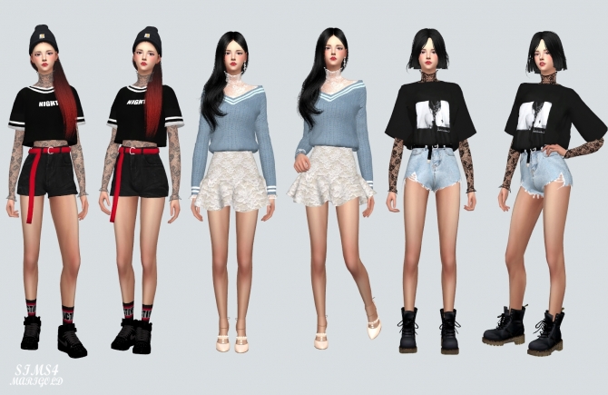 Layering Lace Top at Marigold » Sims 4 Updates