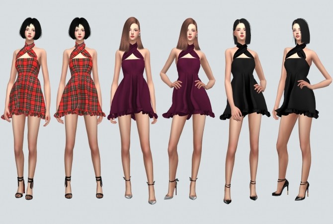 Sims 4 X Mini Dress at Marigold