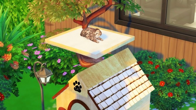 Sims 4 CAT TREE HOUSE by Thiago Mitchell at REDHEADSIMS