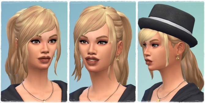 Sims 4 Good Morning Ponytail Hair at Birksches Sims Blog