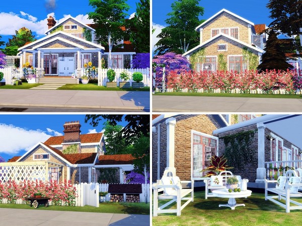 Sims 4 Old Shabby Cottage by MychQQQ at TSR