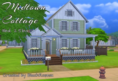 Midtown Cottage by BlackRosesx at Mod The Sims