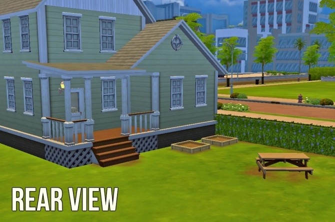 Sims 4 Midtown Cottage by BlackRosesx at Mod The Sims