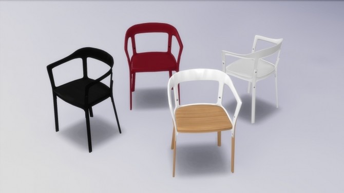 Sims 4 Steelwood Chair at Meinkatz Creations