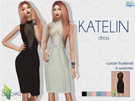KATELIN dress by SF Sims at TSR