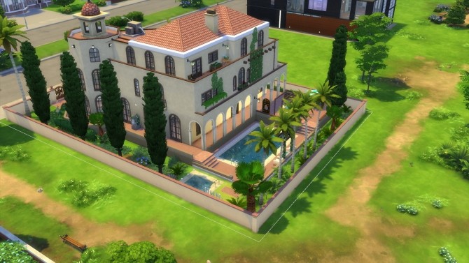 Sims 4 Hispaniola 374 mansion by Kokiiito at Mod The Sims