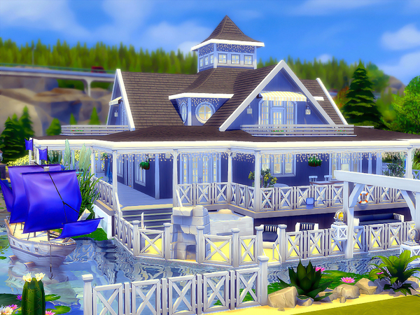 Sims 4 Island Cottage Nocc by sharon337 at TSR