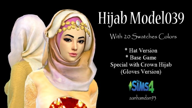 Sims 4 Hijab Model 039 & 040 at Aan Hamdan Simmer93