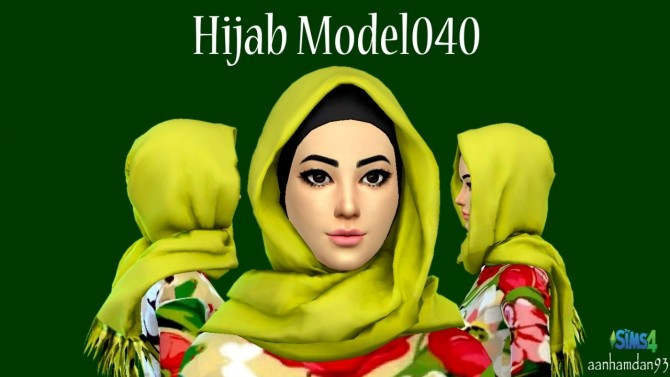 Sims 4 Hijab Model 039 & 040 at Aan Hamdan Simmer93