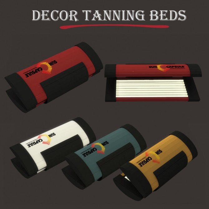 Sims 4 Decor Tanning Beds at Leo Sims