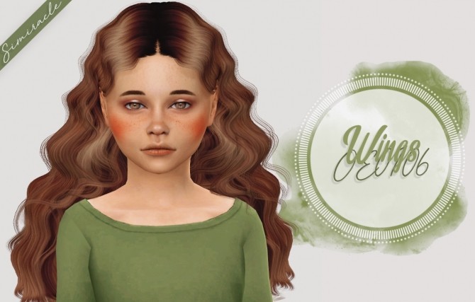 Sims 4 Wings OE0106 Hair Kids Version at Simiracle