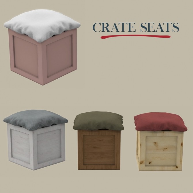 Sims 4 Crate Seat at Leo Sims