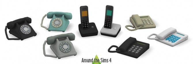Sims 4 Home Phone by Sandy at Around the Sims 4