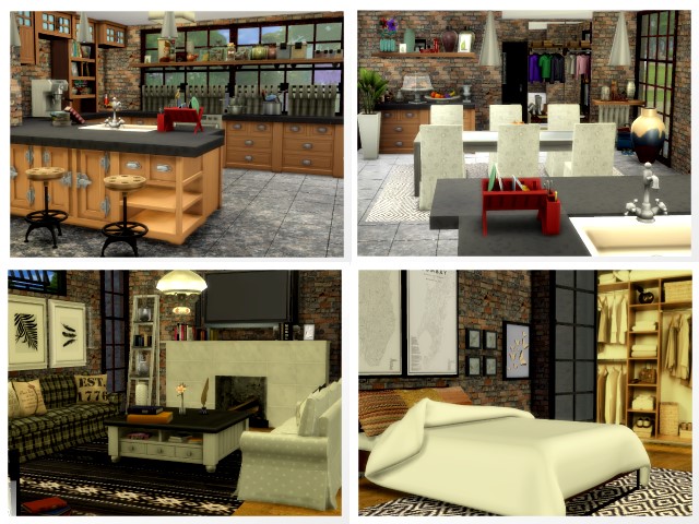 Sims 4 Expectation house by Oldbox at All 4 Sims