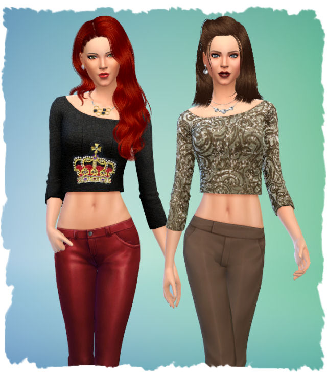 Sims 4 Festive party sweaters by Chalipo at All 4 Sims