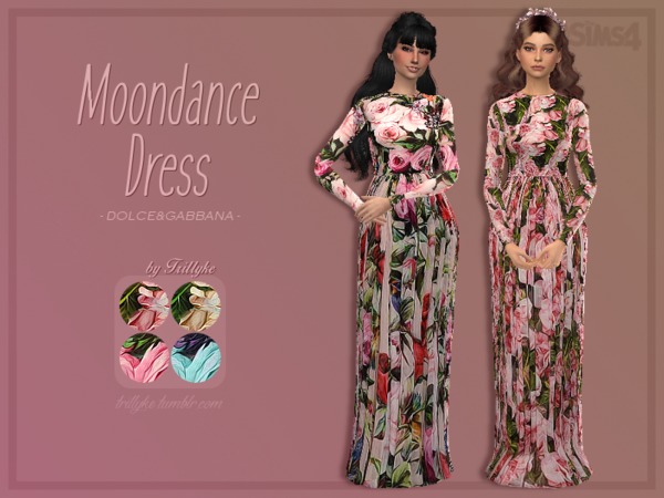 Sims 4 Moondance Dress by Trillyke at TSR