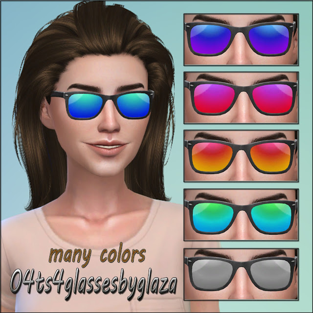Sims 4 Sunglasses and lipsticks at All by Glaza