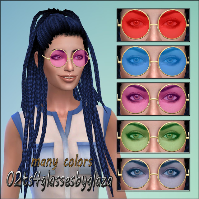 Sims 4 Sunglasses and lipsticks at All by Glaza