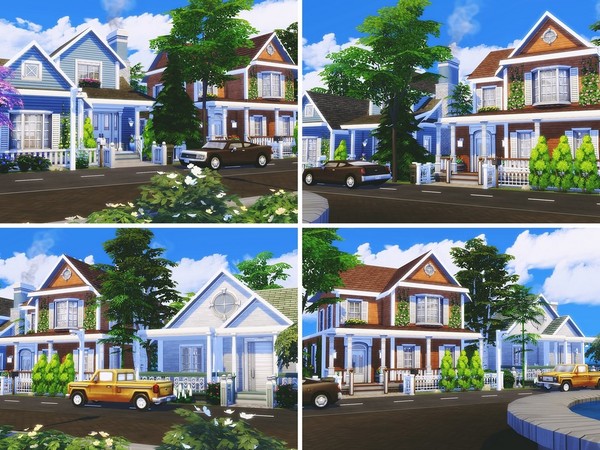 Sims 4 Cozy Neighborhood by MychQQQ at TSR