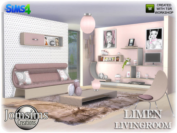 Sims 4 Limen Living room by jomsims at TSR