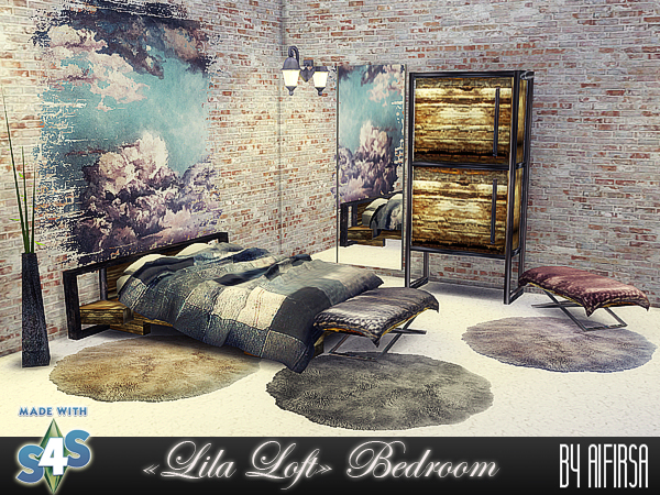 Sims 4 Lila bedroom at Aifirsa