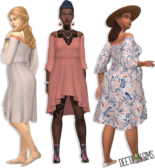 Sims 4 Dee Vested Dress at Deetron Sims