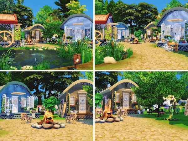 Sims 4 Bohemian Dream home by MychQQQ at TSR