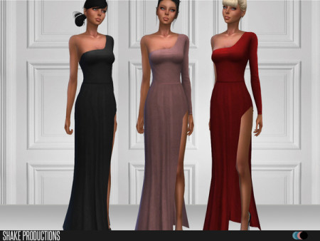 Long dress 98 set by ShakeProductions at TSR » Sims 4 Updates