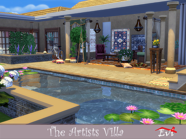 Sims 4 The Artists Villa by evi at TSR