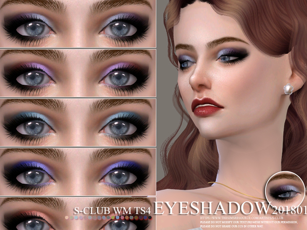 Sims 4 Eyeshadow 201801 by S Club WM at TSR